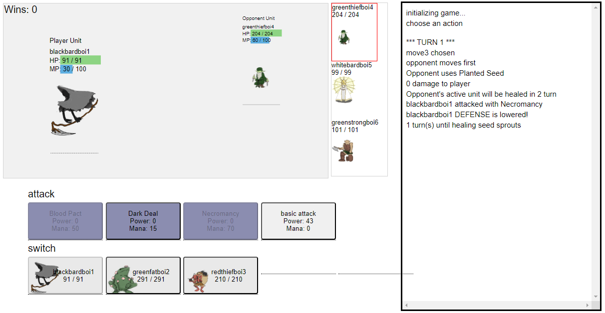 screenshot of prototpe
